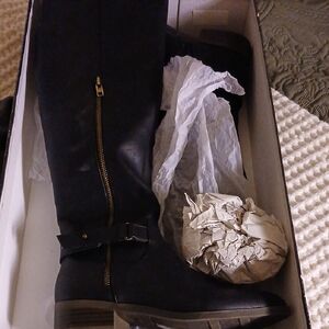 Fergalicious Black Over the Knee Boots